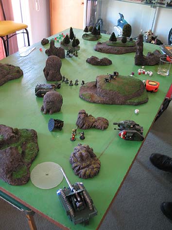 Warhammer 40K Battle Report - Guard VS Marines