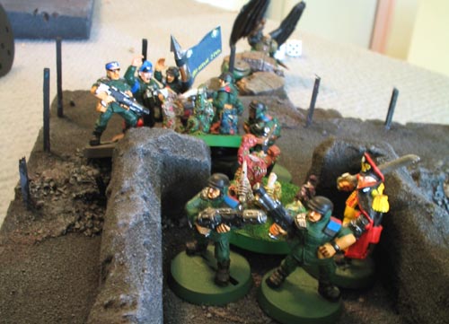 Warhammer 40K Battle Report - Guard vs Chaos