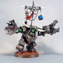 Warboss Biglug Warboss Biglug, converted from the old metal Ghazghkull Thraka model.